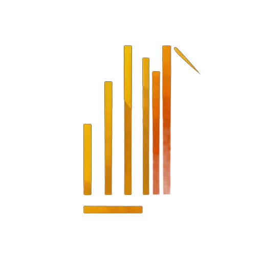 Ascending bar chart icon representing trading analytics.