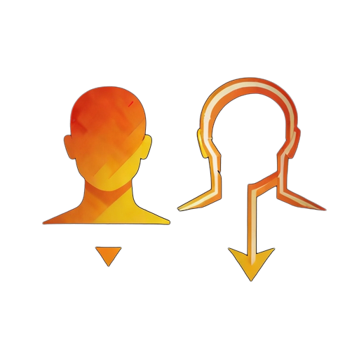 Two figures with a connecting arrow icon representing copy trading.
